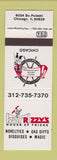 Matchbook Cover - Izzy Rizzy's House of Tricks Magic Gags Chicago IL