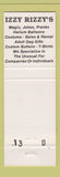 Matchbook Cover - Izzy Rizzy's House of Tricks Magic Gags Chicago IL