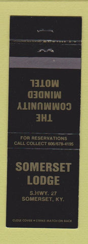 Matchbook Cover - Somerset Lodge KY