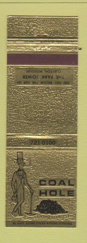 Matchbook Cover - Coal House Clayton MO