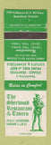 Matchbook Cover - Sherwood Restaurant Tavern Brantford ON WEAR