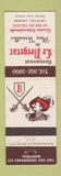 Matchbook Cover - Restaurant Le Bergerac Montreal QC WEAR