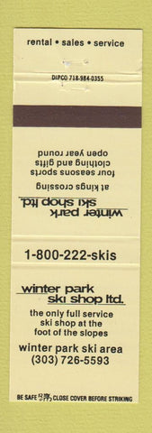 Matchbook Cover - Winter Park Ski Shop Colorado WEAR