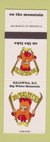Matchbook Cover - Yosemites Kelowna BC Big White Mountain