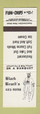 Matchbook Cover - Black Beard's Restaurant Canada