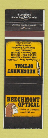 Matchbook Cover - Beechmont Optical Cincinnati OH