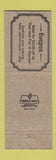 Matchbook Cover - Beechmont Optical Cincinnati OH