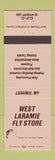 Matchbook Cover - West Laramie Fly Fishing Store WY