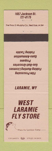 Matchbook Cover - West Laramie Fly Fishing Store WY