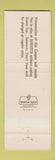 Matchbook Cover - Augusta Tennis Club ST Cloud MN