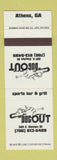 Matchbook Cover - Dugout Athens GA