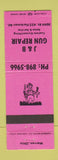 Matchbook Cover - J&B Gun Repair Warren OH