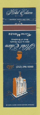 Matchbook Cover - Hotel Edison New York City