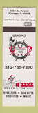 Matchbook Cover - Izzy Rizzy's House of Tricks Magic Gags Chicago IL