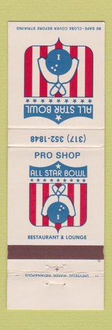Matchbook Cover - All Star Bowling