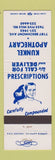Matchbook Cover - Kunkel Apothecary Cincinnati OH