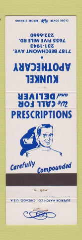 Matchbook Cover - Kunkel Apothecary Cincinnati OH