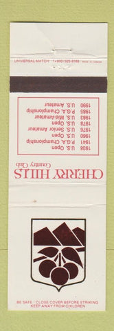 Matchbook Cover - Cherry Hills Country Club Denver Colorado