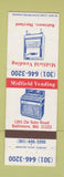 Matchbook Cover - Midfield Vending Baltimore MD Juke Box Cigarettes