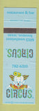 Matchbook Cover - Circus Restaurant Houston TX clown