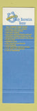Matchbook Cover - Broncos Family Recreation Center bowling AMF Dallas TX SAMPLE