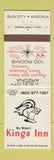 Matchbook Cover - Del Webb's Kings Inn Sun City AZ
