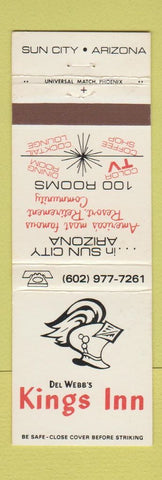 Matchbook Cover - Del Webb's Kings Inn Sun City AZ