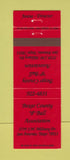 Matchbook Cover - Bexar County 9 Ball Association San Antonio TX billiards