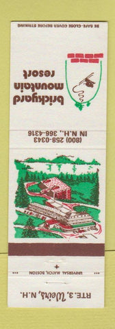 Matchbook Cover - Brickyard Mountain Resort Weirs NH