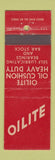 Matchbook Cover - Oilite Oil Cushion WEAR