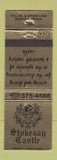 Matchbook Cover - Stokesay Castle Reading PA