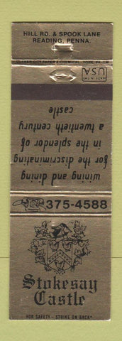 Matchbook Cover - Stokesay Castle Reading PA