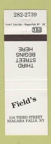Matchbook Cover - Field's Niagara Falls NY