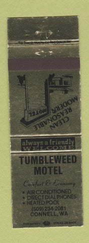 Matchbook Cover - Tumbleweed Motel Connell WA
