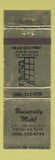 Matchbook Cover - University Motel Seattle WA WEAR