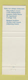 Matchbook Cover - Miami Springs Villas and Kings Inn Miami Springs FL