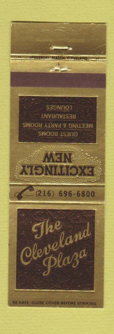 Matchbook Cover - Cleveland Plaza Hotel OH