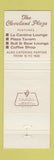 Matchbook Cover - Cleveland Plaza Hotel OH