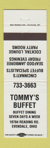 Matchbook Cover - Tommy's Buffet Evendale OH