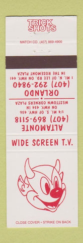 Matchbook Cover - Trick Shots Orlando Altamonte FL