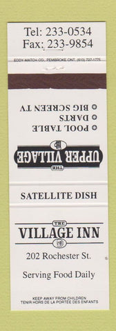 Matchbook Cover - The Village Inn billiards darts