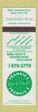 Matchbook Cover - Franke's Bar and Grill Mount Hope ON