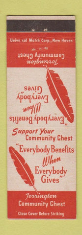 Matchbook Cover - Torrington Community Chester CT Boy Scouts YMCA