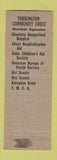 Matchbook Cover - Torrington Community Chester CT Boy Scouts YMCA