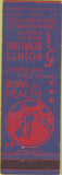 Matchbook Cover - 5 Points Bowling El Paso TX