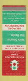 Matchbook Cover - LTV Ling Temco Vought Work Smarter