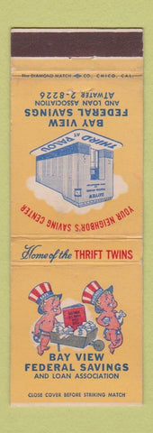 Matchbook Cover - Bay View Federal Savings and Loan