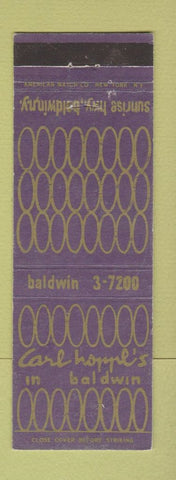 Matchbook Cover - Car Hoppl's Baldwin NY