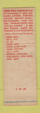 Matchbook Cover - Thiem Products Milwaukee WI