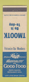 Matchbook Cover - South Dakota Restaurant Association SD